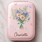 Flowers Grow, And So Will You - Family Personalized Custom Jewelry Box LED Makeup - Gift For Women