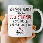 Custom Mug - Personalized Birthday Gifts For Coworker, Work Bestie - Chaotic But Productive