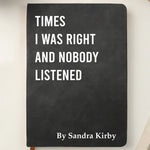 Custom Leather Writing Journal - Personalized Funny  Gifts For Coworker, Work Bestie, Best Friends - Sarcasm Storage Unit