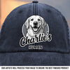 Custom Photo Vintage Washed Denim Baseball Cap - Personalized Birthday Gifts For Dog Cat Lovers, Dog Dad And Mom, Cat Owners - Fur Baby Obsessed