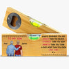 Custom Wooden Bottle Opener With Built-in Spirit Level - Personalized Birthday Gifts For Mom, Dad, Daughter, Son - Cheers To Us