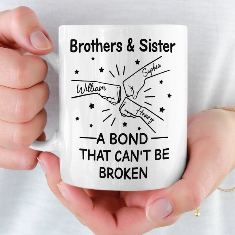 Custom Mug - Personalized Birthday Gifts For Brother, Sister - Together We Bright