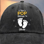 Custom Vintage Washed Denim Baseball Cap - Personalized Birthday Gifts For Dad, Grandpa - Learning Life Through Your Eyes