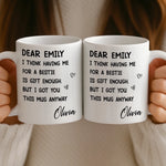 Custom Mug - Personalized Best Friend Birthday Gifts For Women, Besties, Sisters, BFF - You Are My Everyday Joy