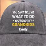 Custom Vintage Washed Denim Baseball Cap - Personalized Birthday Gifts For Dad, Grandpa - Our Days Glow With You