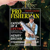 Custom Photo Acrylic Ornament - Personalized Christmas Birthday Fishing Gifts For Fisherman - Hooked On Greatness