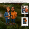 Custom Photo Acrylic Ornament - Personalized Christmas Birthday Gifts For Best Friends, Family, Coworker, Work Bestie, Husband And Wife, Dog Cat Lovers - Two Souls, One Unstoppable Friendship