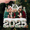 Custom Photo Acrylic Ornament - Personalized Christmas Birthday Gifts For Mom, Dad, Brother, Sister, Kids - Happiness Is In This Moment
