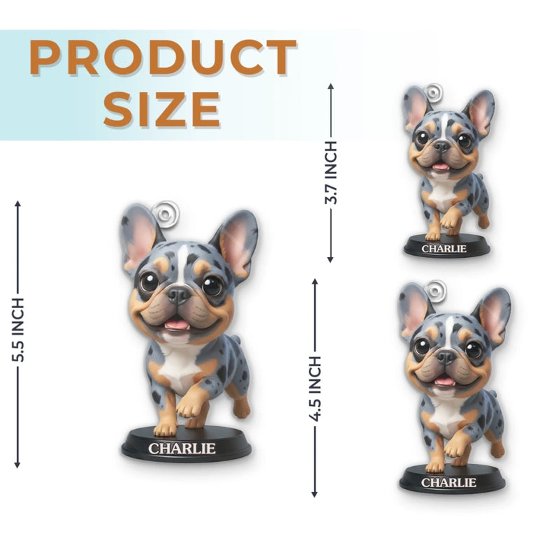 Custom Photo French Bulldog Acrylic Ornament - Personalized Christmas Birthday Gifts For Dog Cat Lovers, Dog Dad And Mom, Cat Owners - Cuteness Overload On The Tree