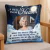 Custom Photo Pillow - Personalized Christmas Memorial Sympathy Gifts For Loss Of Mom, Dad - Forever Remembered