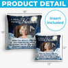 Custom Photo Pillow - Personalized Christmas Memorial Sympathy Gifts For Loss Of Mom, Dad - Forever Remembered