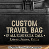 Custom Engraved Leather Toiletry Bag - Personalized Birthday Gifts For Dad, Grandpa - Generations Bound By Care