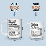 Custom Mug - Personalized Birthday Gifts For Coworker, Work Bestie - Teamwork Fueled By Coffee And Chaos