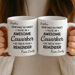 Custom Mug - Personalized Birthday Gifts For Coworker, Work Bestie - Work Besties Make Mondays Bearable