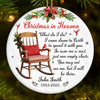 Custom Ceramic Ornament - Personalized Christmas Memorial Sympathy Gifts For Loss Of Mom, Dad - Your Spirit Shines