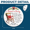 Custom Ceramic Ornament - Personalized Christmas Memorial Sympathy Gifts For Loss Of Mom, Dad - Your Spirit Shines