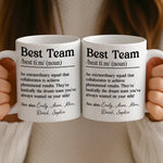 Custom Mug - Personalized Birthday Gifts For Coworker, Work Bestie - Dream Team