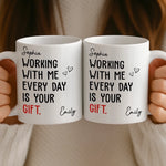 Custom Mug - Personalized Birthday Gifts For Coworker, Work Bestie - Turning Chaos Into Wins Daily