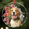 Custom Photo Circle Glass Ornament - Personalized Christmas Birthday Gifts For Dog Cat Lovers, Dog Dad And Mom, Cat Owners - You Are My Daily Smile
