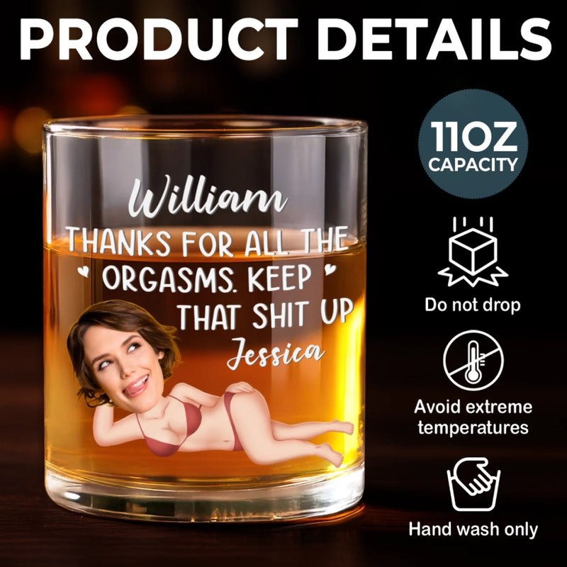 Custom Photo Whiskey Glass - Personalized Anniversary Wedding Gifts For Husband And Wife, Him And Her - Better Together Every Single Day