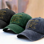 Custom Vintage Washed Denim Baseball Cap - Personalized Birthday Gifts For Dad, Grandpa - You Shape Our Little World