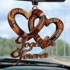Custom Acrylic Car Ornament - Personalized Anniversary Wedding Gifts For Husband And Wife, Him And Her - Love Feels Easy With You