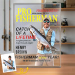 Custom Rectangle Shaped Acrylic Plaque - Personalized Birthday Gifts For Fisherman - Reely Good At This