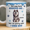 Custom Mug - Personalized Birthday Gifts For Dog Lovers, Dog Dad And Mom - My Therapist Has A Fur Coat