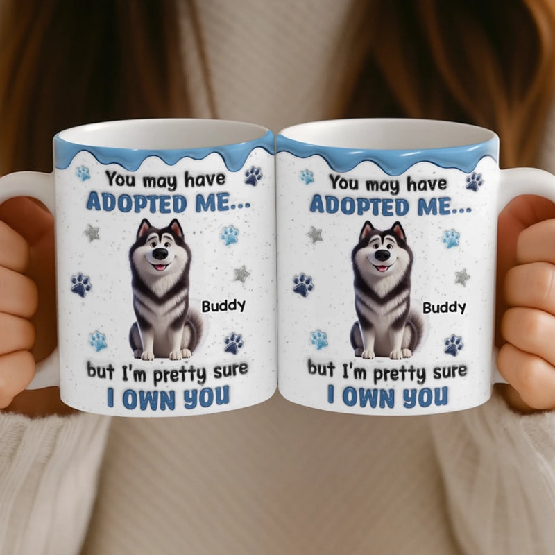 Custom Mug - Personalized Birthday Gifts For Dog Lovers, Dog Dad And Mom - My Therapist Has A Fur Coat