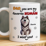 Custom Mug - Personalized Birthday Gifts For Dog Lovers, Dog Dad And Mom - Love Comes On Four Paws