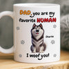 Custom Mug - Personalized Birthday Gifts For Dog Lovers, Dog Dad And Mom - Love Comes On Four Paws