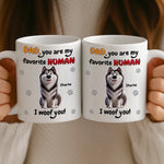 Custom Mug - Personalized Birthday Gifts For Dog Lovers, Dog Dad And Mom - Love Comes On Four Paws