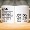 Custom Mug - Personalized Birthday Gifts For Cat Lovers, Cat Mom And Dad - Life Is Softer With Cats