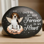 Custom Photo Printed Rock - Personalized Pet Memorial Gifts For Dogs, Cats - Love Lives On Forever
