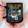 Custom Black Mug - Personalized Birthday Gifts For Dog Cat Lovers, Dog Dad And Mom, Cat Owners - Where The Fur Meets The Soul