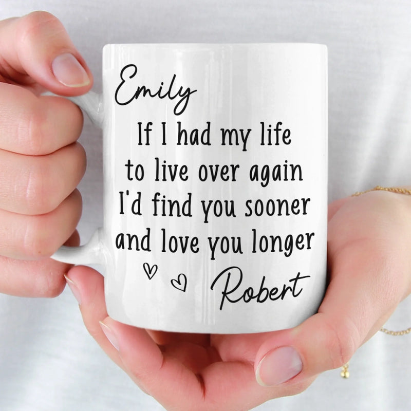 Custom Mug - Personalized Anniversary Wedding Gifts For Husband And Wife, Him And Her - Love You More Every Day