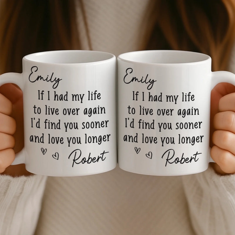 Custom Mug - Personalized Anniversary Wedding Gifts For Husband And Wife, Him And Her - Love You More Every Day