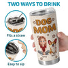 Custom Tumbler - Personalized Birthday Gifts For Dog Cat Lovers, Dog Dad And Mom, Cat Owners - Living My Best Dog Mom Life