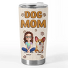 Custom Tumbler - Personalized Birthday Gifts For Dog Cat Lovers, Dog Dad And Mom, Cat Owners - Living My Best Dog Mom Life
