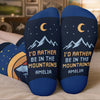 Custom Crew Socks - Personalized Birthday Camping Gifts For Campers - Seek The Journey, Not The Destination