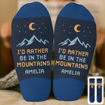 Custom Crew Socks - Personalized Birthday Camping Gifts For Campers - Seek The Journey, Not The Destination