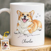 Custom Photo Mug - Personalized Christmas Birthday Gifts For Dog Cat Lovers, Dog Dad And Mom, Cat Owners - Dog Hair Is My Glitter