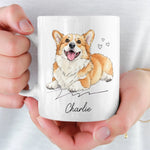 Custom Photo Mug - Personalized Christmas Birthday Gifts For Dog Cat Lovers, Dog Dad And Mom, Cat Owners - Dog Hair Is My Glitter
