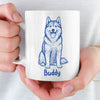 Custom Photo Mug - Personalized Christmas Birthday Gifts For Dog Cat Lovers, Dog Dad And Mom, Cat Owners - Love Begins With A Wet Nose