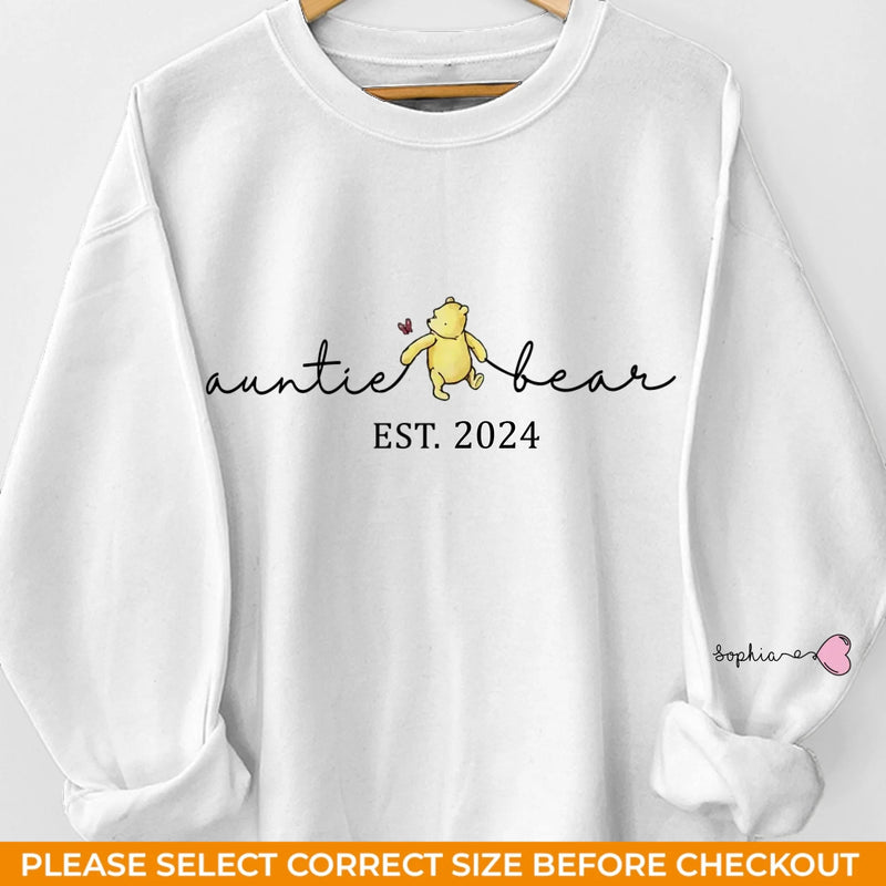Aunts Are Like Second Mothers - Family Personalized Custom Unisex Sweatshirt With Design On Sleeve - Gift For Aunt