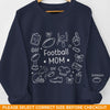 Custom American Football Unisex Sweatshirt, Hoodie With Design On Sleeve - Personalized Birthday Sport Gifts For Mom, Grandma, Sports Fans, Sports Lovers - Game Day Ready