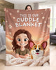 Custom Blanket - Personalized Birthday Gifts For Dog Lovers, Dog Dad And Mom - Snuggles Powered By Paws