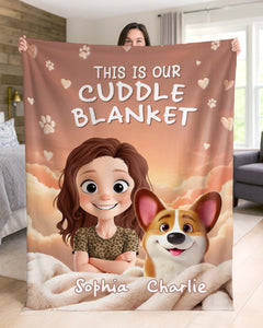 Custom Blanket - Personalized Birthday Gifts For Dog Lovers, Dog Dad And Mom - Snuggles Powered By Paws