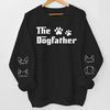 Custom Unisex Sweatshirt, Hoodie With Design On Sleeve -  Personalized Birthday Gifts For Dog Lovers, Dog Dad And Mom - Born To Love Dogs