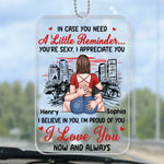 Custom Name Romantic Love Gifts for Couples - Personalized Car Ornament